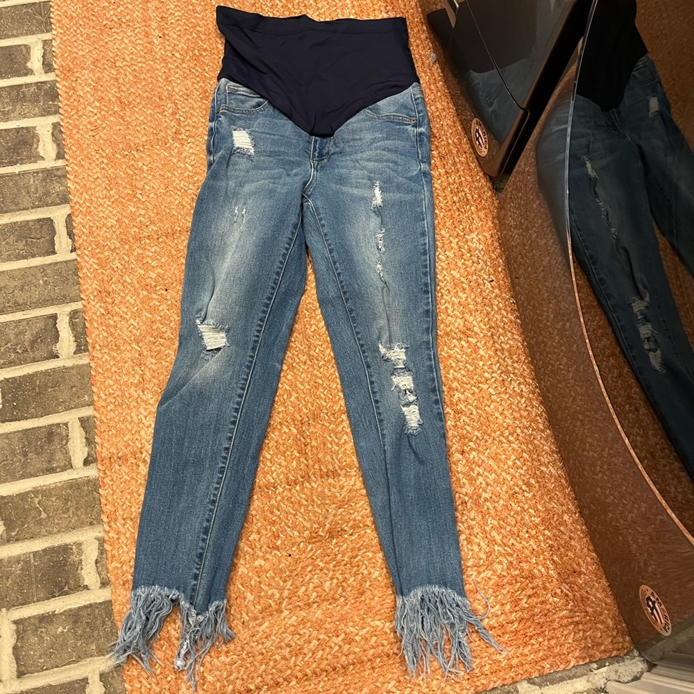 Pink blush maternity pants